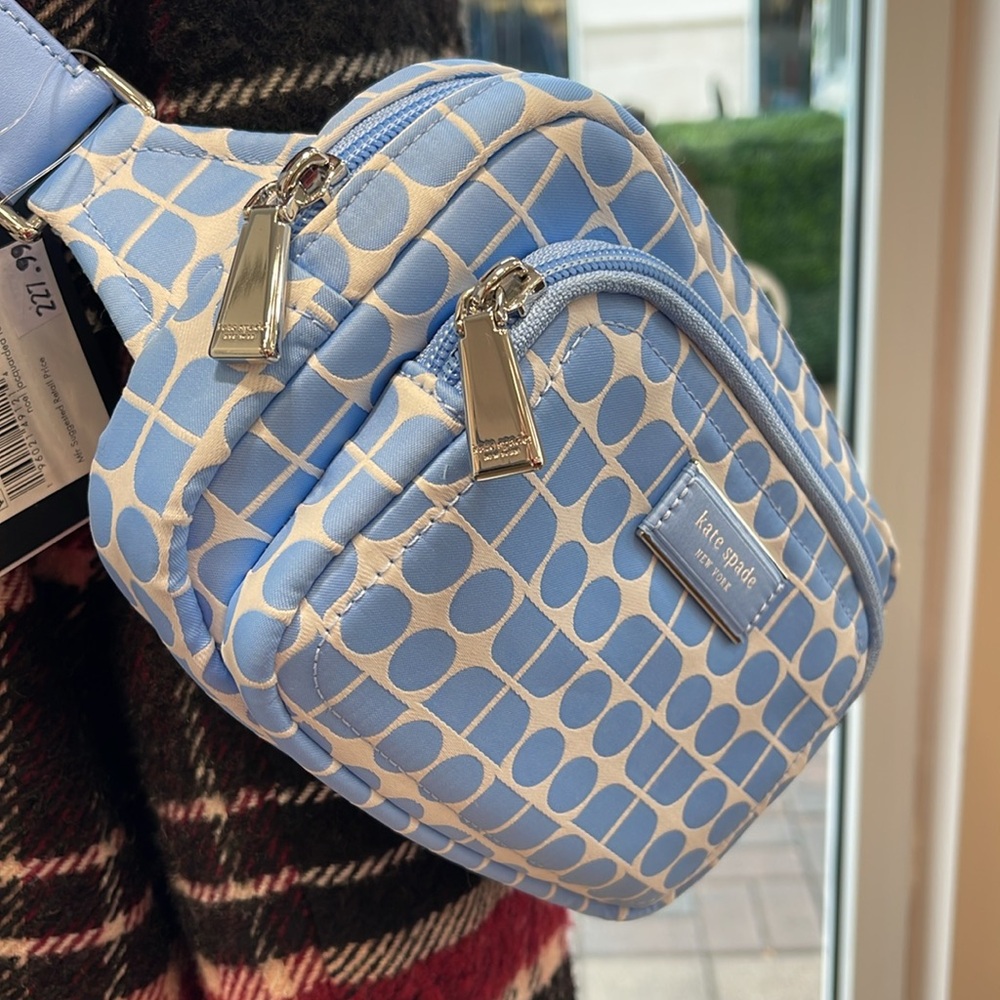 Kate Spade Noel Jacquard Belt Bag
Astral Blue 
NWT - Picture 7 of 16